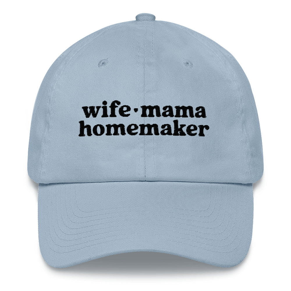 Wife Mama Homemaker Hat in Blue