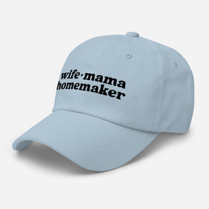 Wife Mama Homemaker Hat in Pink