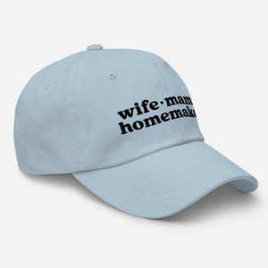 Wife Mama Homemaker Hat in Blue