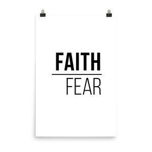 Faith Over Fear Poster