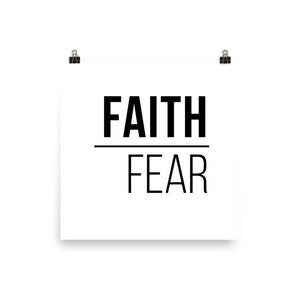 Faith Over Fear Poster