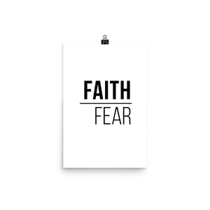 Faith Over Fear Poster