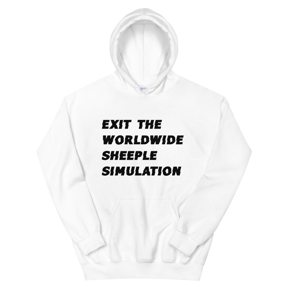 Exit The Simulation Hoodie (BLACK or WHITE)