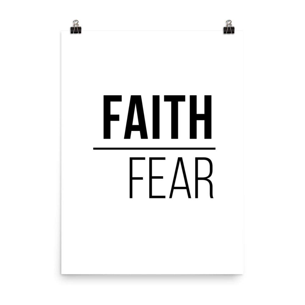 Faith Over Fear Poster