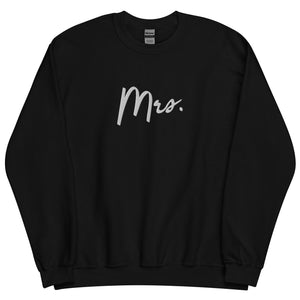 Mrs. Embroidered Sweatshirt