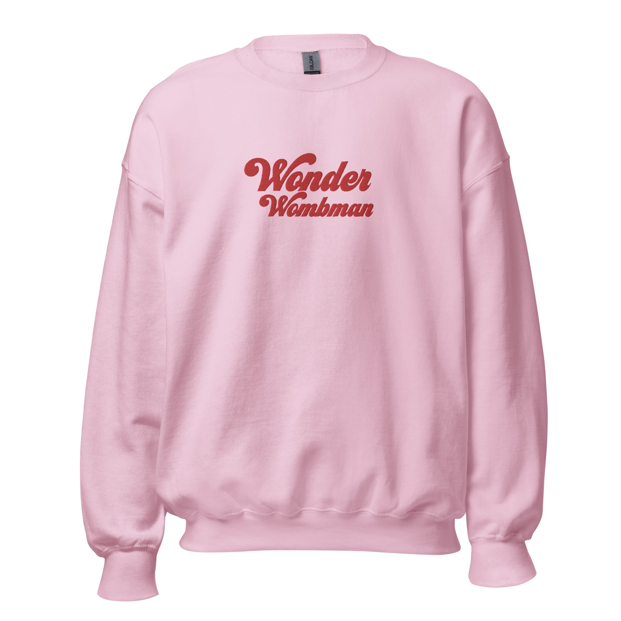 Wonder Wombman Embroidered Sweatshirt in Pink