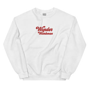 Wonder Wombman Embroidered Sweatshirt in White