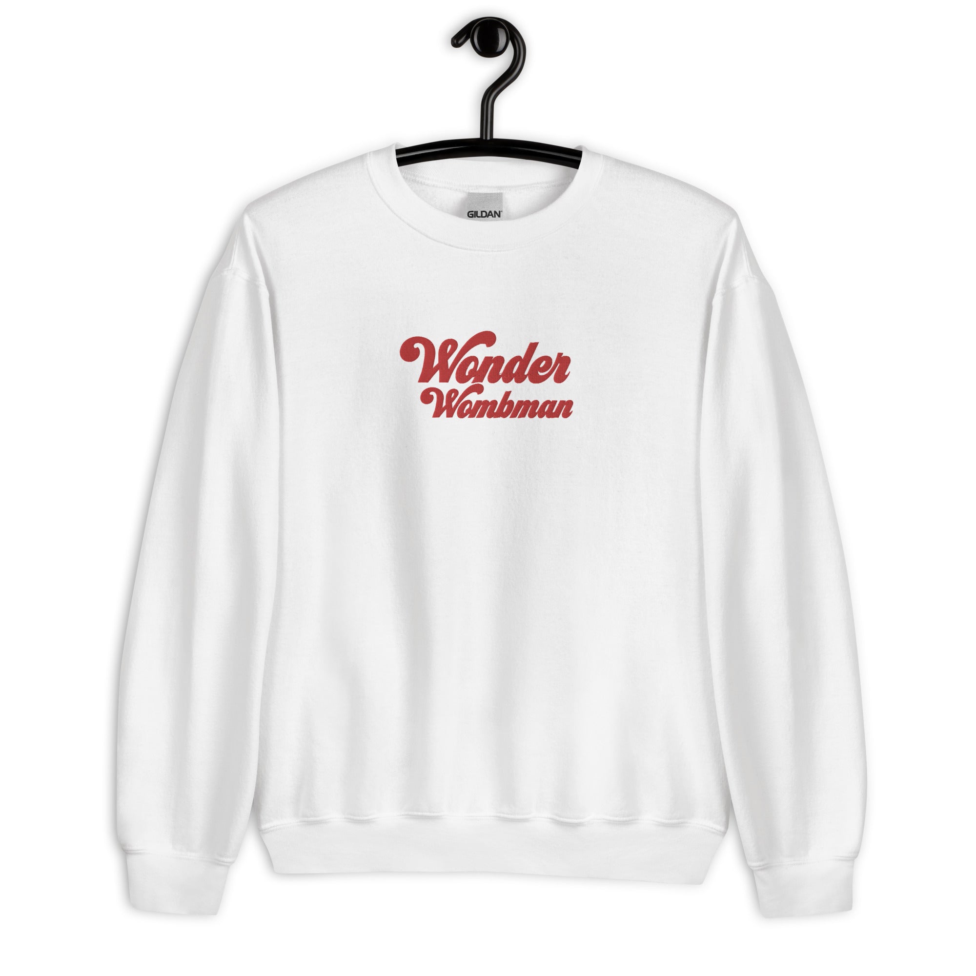 Wonder Wombman Embroidered Sweatshirt in White