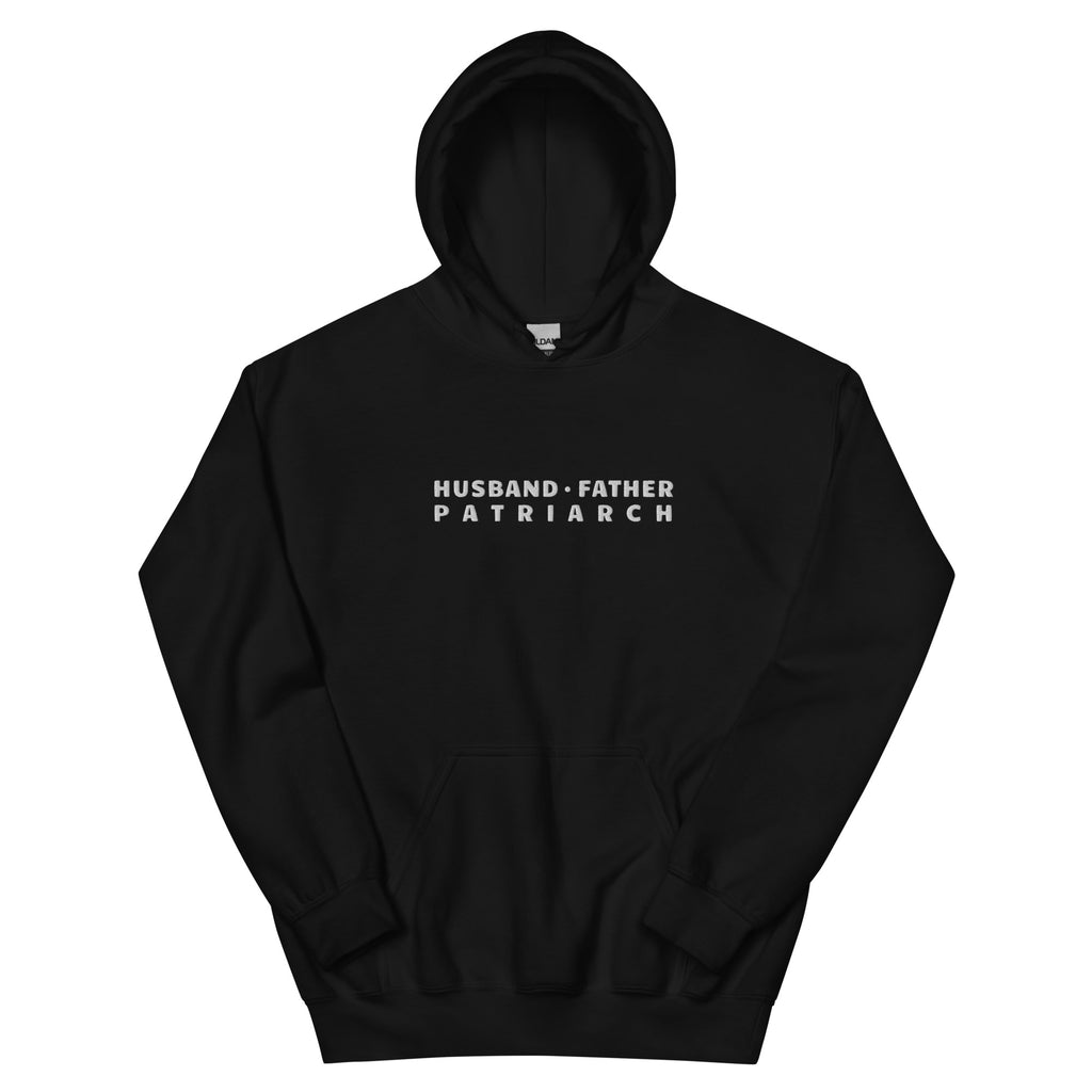 Husband Father Patriarch Embroidered Hoodie