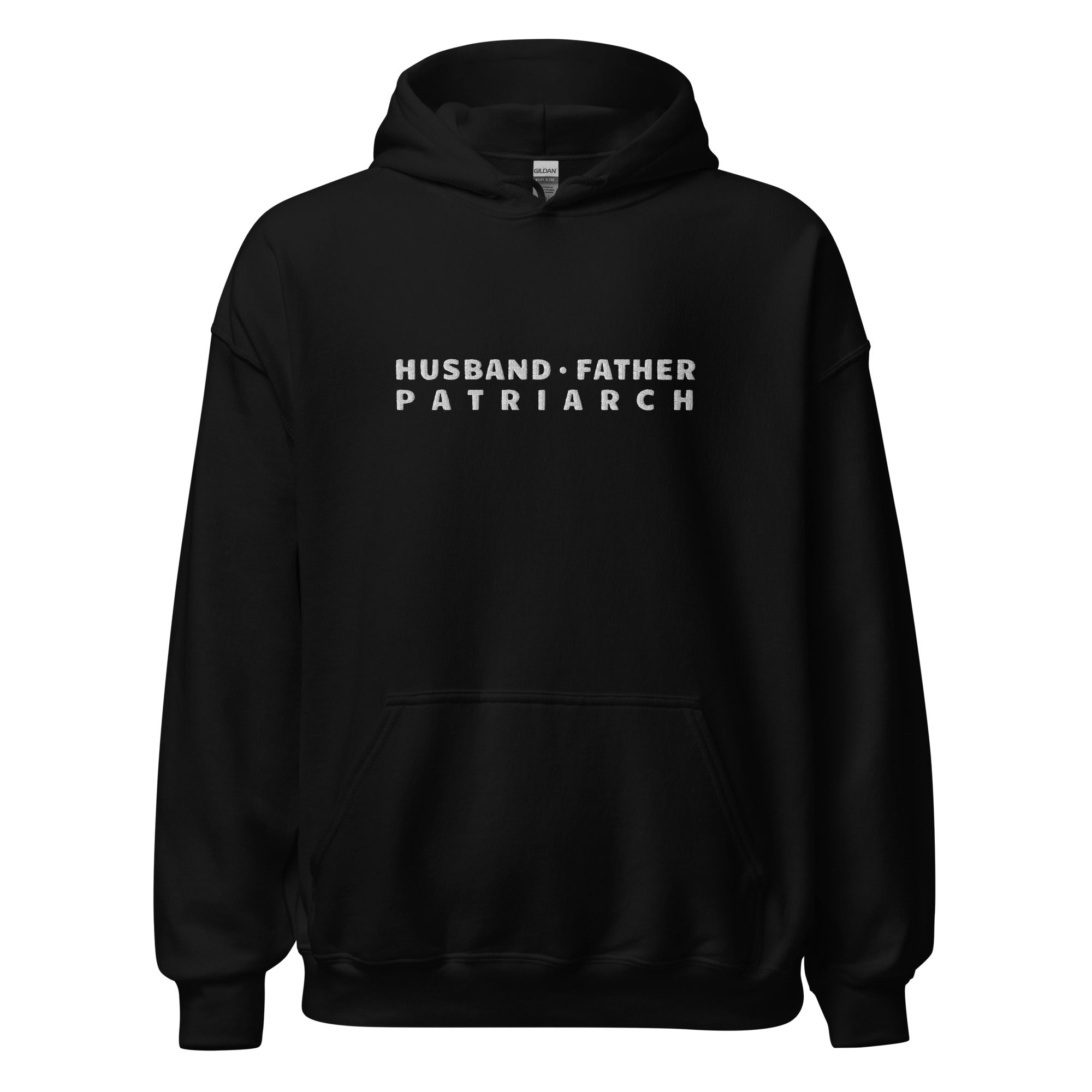 Husband Father Patriarch Embroidered Hoodie