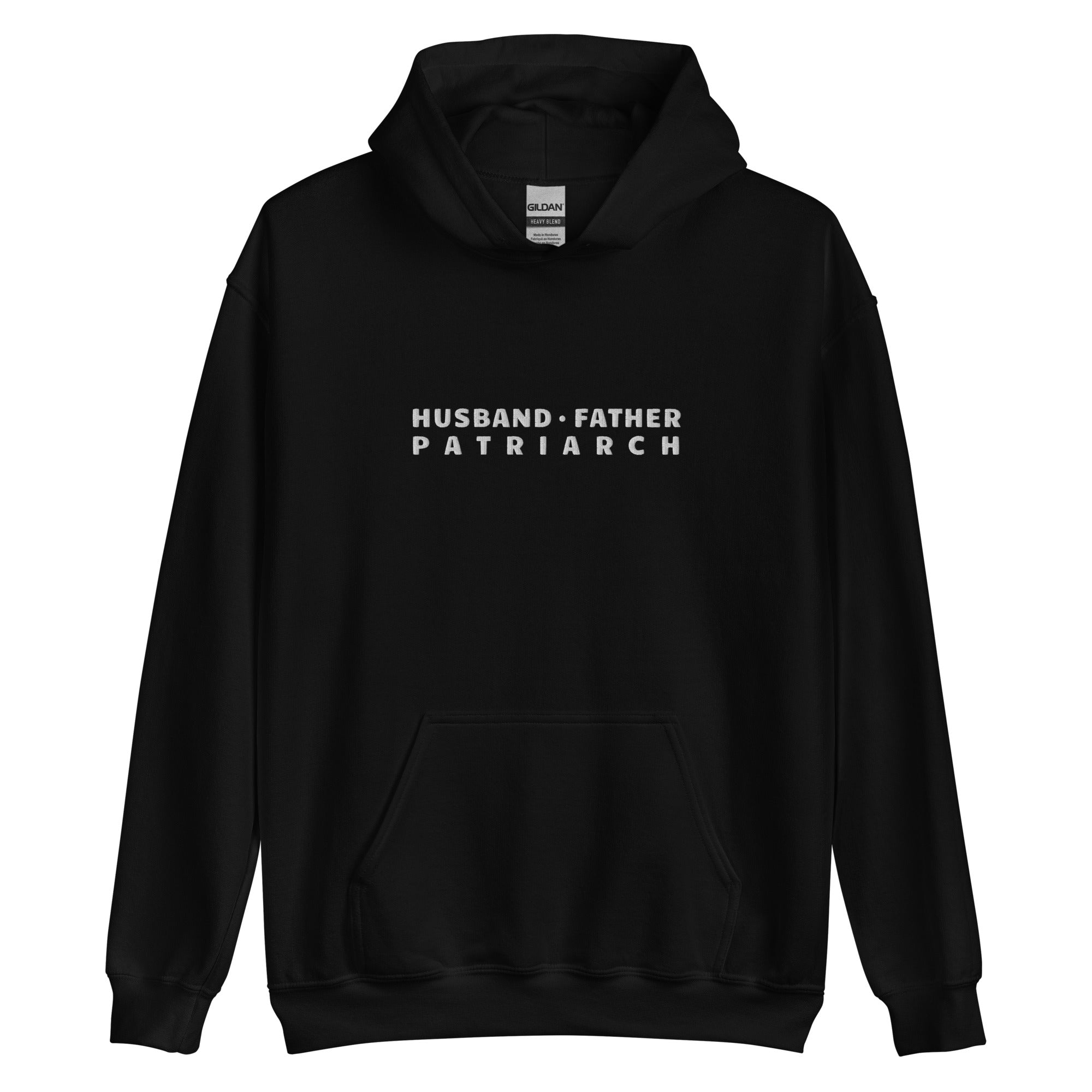 Husband Father Patriarch Embroidered Hoodie